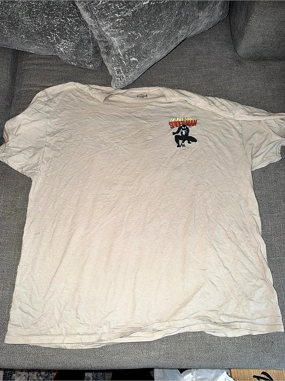 Marvel Spider-Man Comic Collage Graphic T-Shirt Tee White XXL